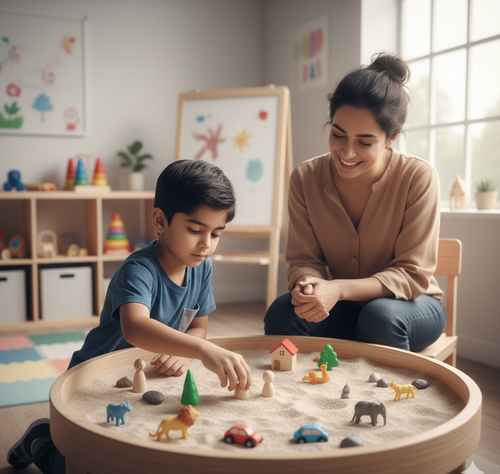 Play therapy session