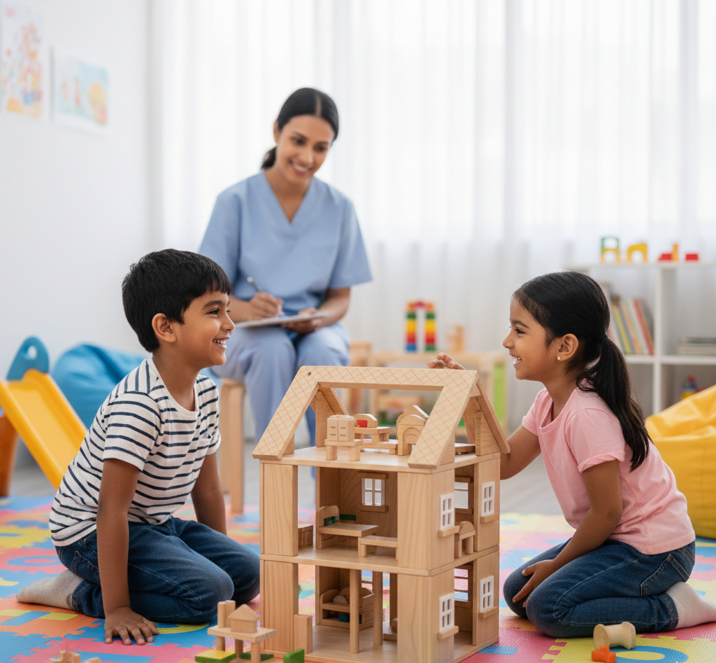 Children interacting